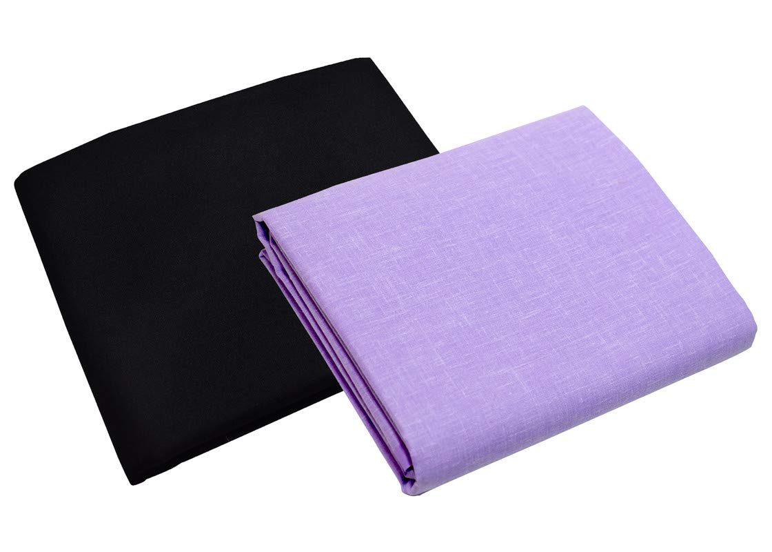 Men's Poly Cotton Unstitched Shirt & Trouser Fabric Set (Multi Color; Free Size)-image-27