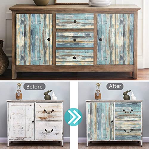 Image of FOKRIM Wooden Wallpaper for Walls (45x500cm)(Length 5-Meter) Sticker Wallpaper Peel and Stick Removable Self Adhesive Waterproof Wallpaper