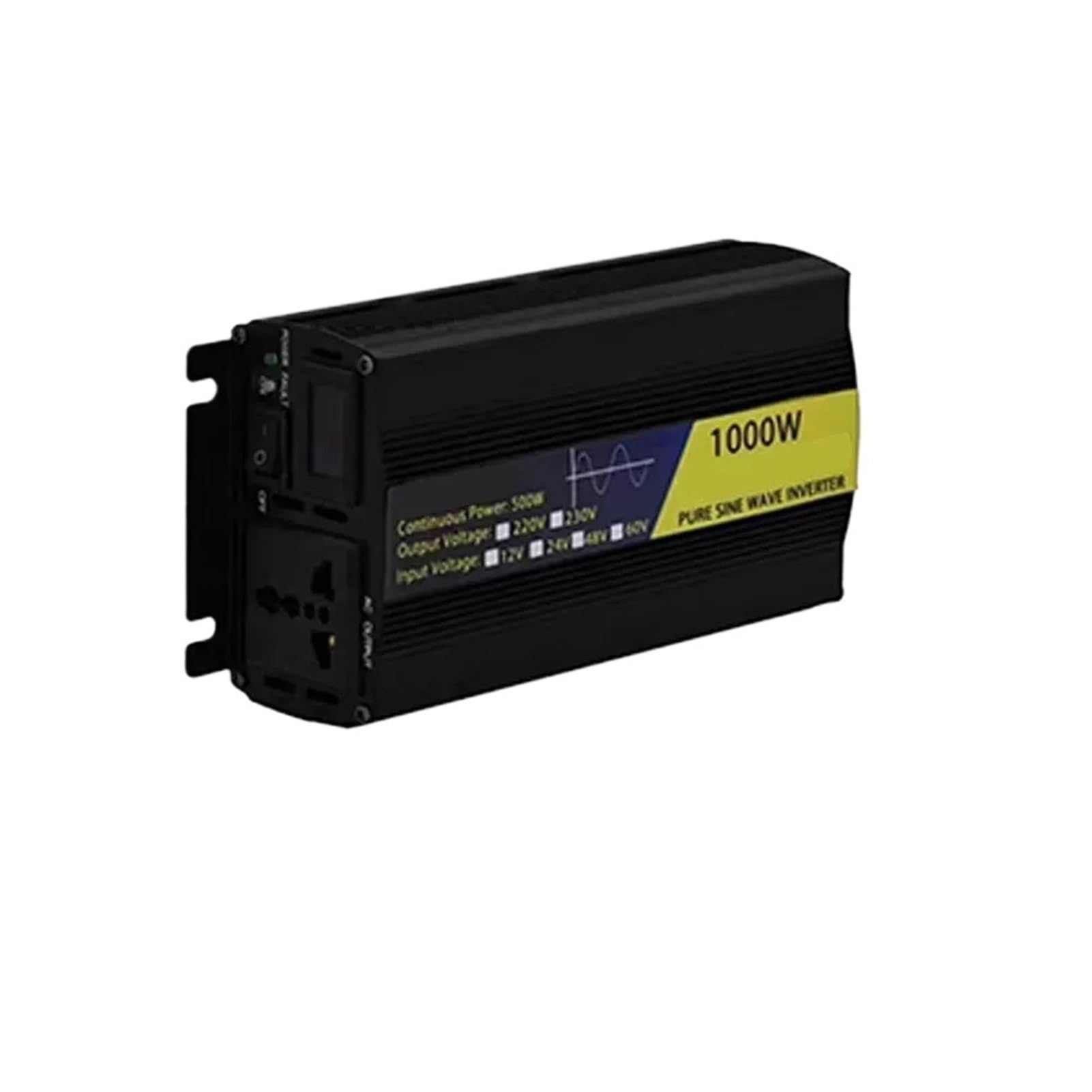sujeniir Pure Sine Wave Inverter 12V24V48V60V to 220V 2000W 3000W 8000W Portable Converter for Electric tricycles/Truck/RV(2000W,24V)