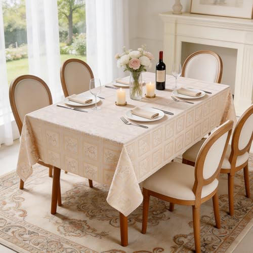 Kaixinbao Waterproof PVC Vinyl Rectangular Tablecloth (Various Sizes & Patterns) - image 5