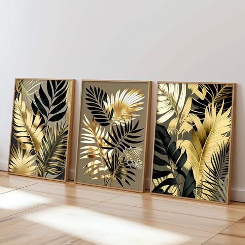 Image of kotart Painting for Wall Decoration - Modern Art Wall Decor Framed Painting for Living Room Bedroom - Framed Wall Posters /Paintings with Frame Set of 3 (Art-7, 13X17 inch)