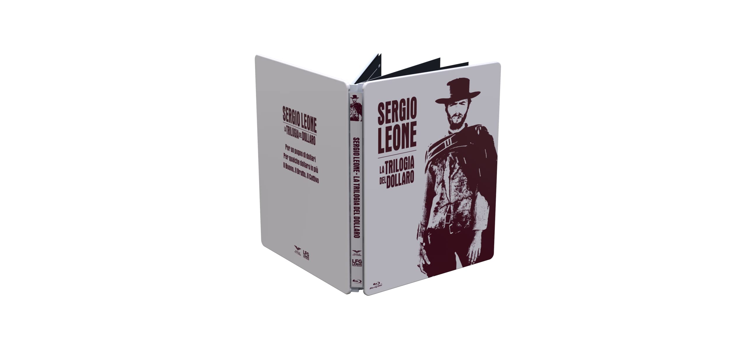 Cofanetto Sergio Leone "La Trilogia Del Dollaro" Steelbook (3 Bd) + Booklet 30 Pp. Ltd