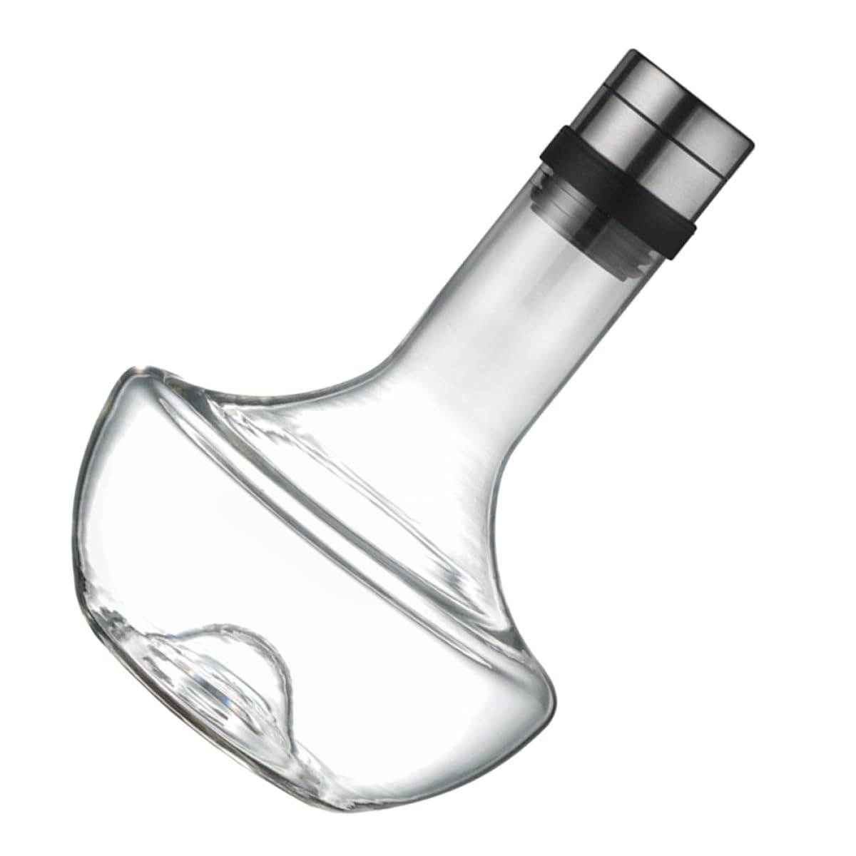Decanter in Vetro da 1000 Ml per Whisky e Brandy, Distributore di Bevande Portatile e Veloce, Caraffa per Vino Trasparente per Uso Domestico, per Casa, Bar e Feste