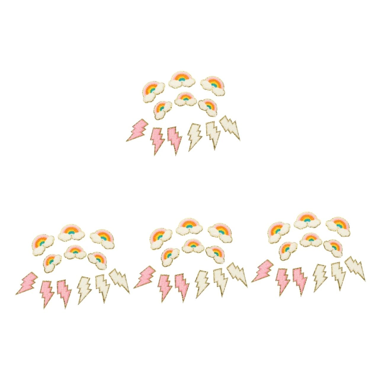 Angoily 4 Set Toppe Decorative Per Abbigliamento Disegni E Per Riparazioni E Decorazioni Shirt Cappotti E Accessori Materiale Sicuro E Facili Da Applicare Cucitura 12 Pezzi*4