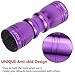 SelfTek 1Pc Snooker and Pool Cues Tips Bowtie 3 in 1 Tip Tool with Tapper Scuff and a Tips Pick (Purple)