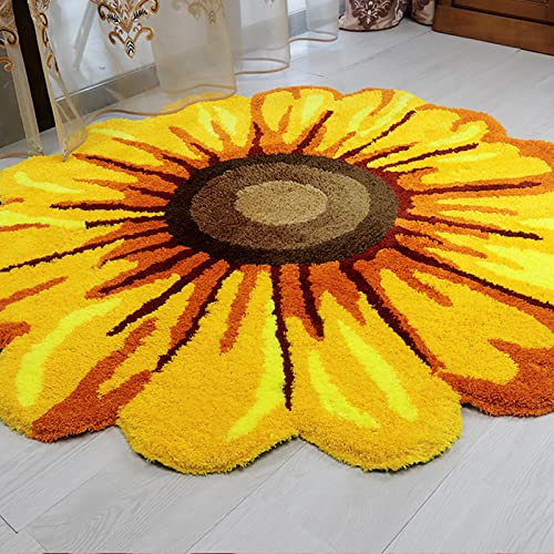 Tapete decorativo Syhonic flor 65x65 cm amarillo miniatura 5