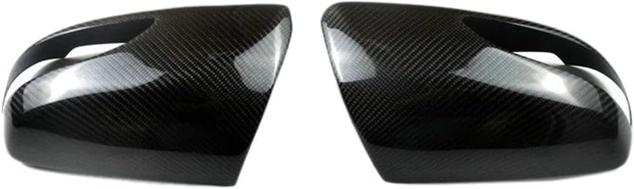 1 Pair Rearview Mirror Cover Carbon Fiber Side Rear View Mirror Cover Caps Compatible For Hyundai Genesis Rohens Coupe 2008-2016