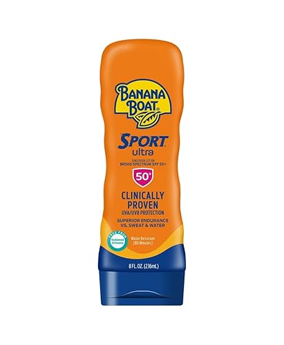 Banana Boat Sunscreen Sport Performance - Loción de protección solar de amplio espectro SPF 50 8 onzas
