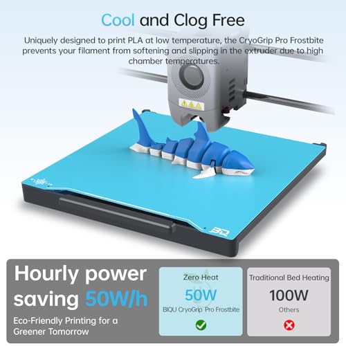 Image of BIQU CryoGrip Pro Frostbite for Ender-3 /V3 /Pro /V2 /V2 Neo /Ender-5 /K1C /K1 235x235mm Cold Build Plate Room Temperature Print Double Sided Removable Surface Platform
