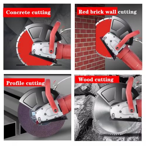 YHUEGH Electric Concrete Saw, 5800W 4300RPM Wall chaser, 110mm Cut, Incl Premium Diamond Blade, Wet/Dry Circular Masonry Cutting Tool for Granite Blade Wood Stone Cutter 4 YHUEGH Electric Concrete Saw, 5800W 4300RPM Wall chaser, 110mm Cut, Incl Premium Diamond Blade, Wet/Dry Circular Masonry Cutting Tool for Granite Blade Wood Stone Cutter - Image 4