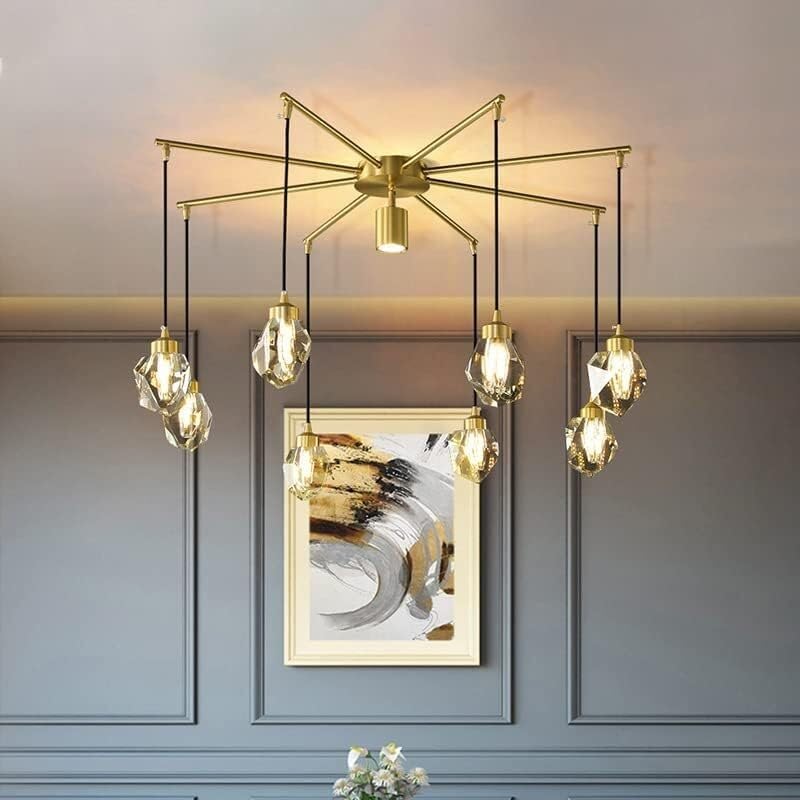 Lampe suspendue LED et lustre en cristal pour sublimer les repas