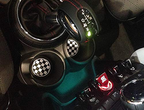 image for iJDMTOY (2) 73mm Checker Pattern Silicone Cup Holder Coasters Compatib