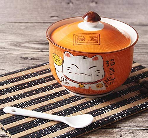 Amazon | EatingBiting Ceramics 日本の招き猫 幸運の猫 砂糖 塩