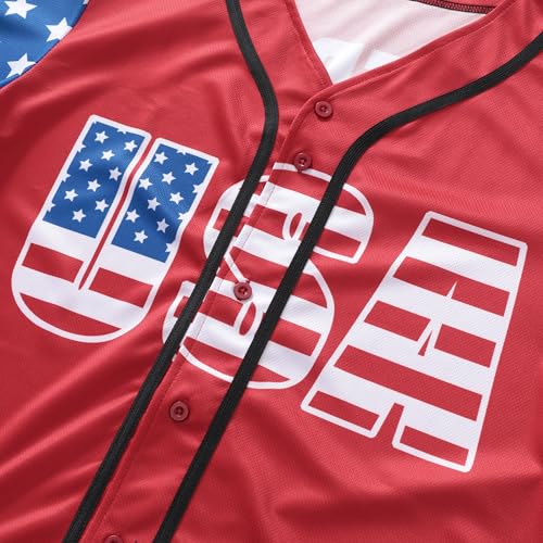 Mens American Flag Short Sleeve Button Down Shirt Patriotic Dress Shirts for 4th of July Casual Summer Top2