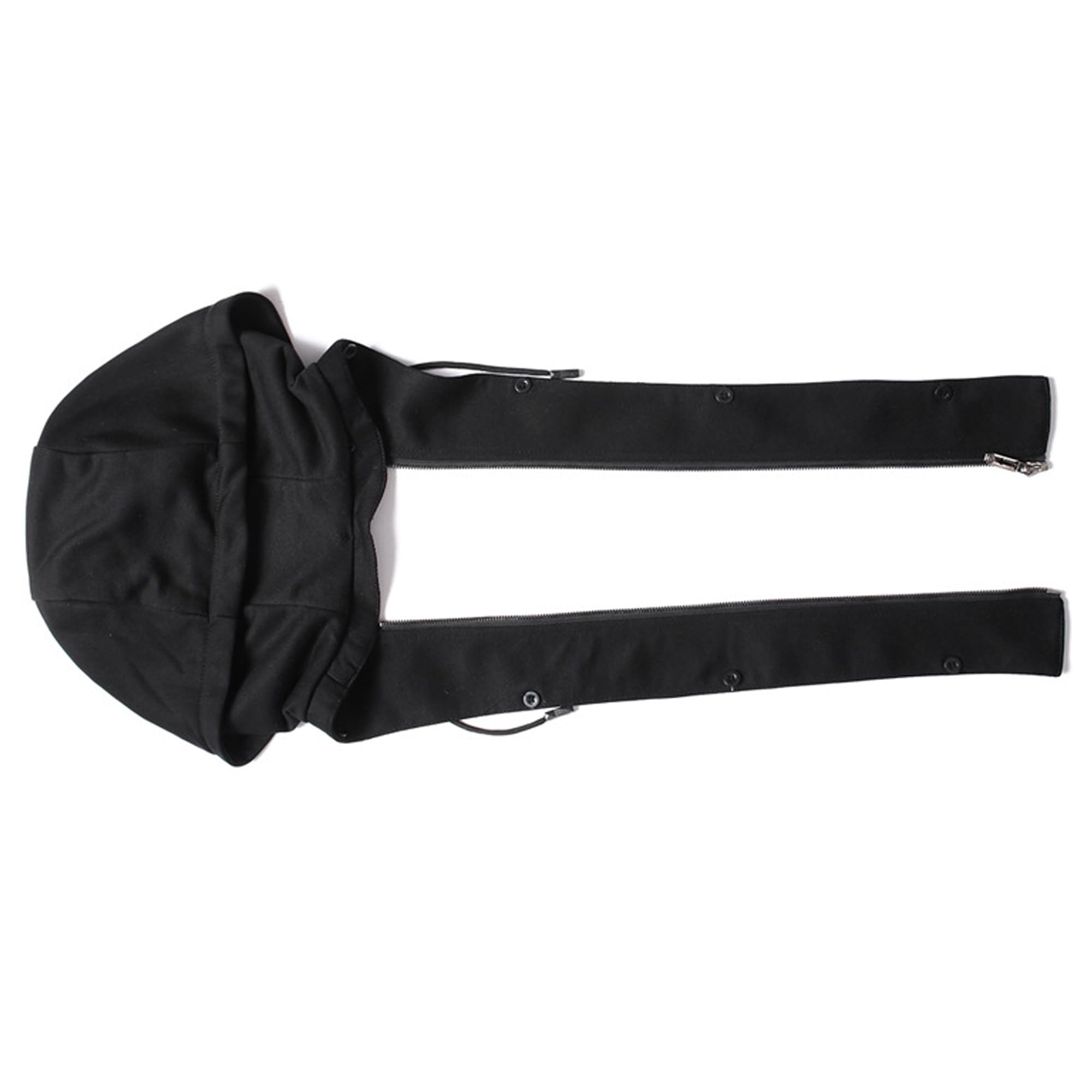 Bestgift Cappotto uomo in lana di media lunghezza con cappuccio staccabile