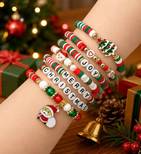 HSHFAMIIY Christmas Bracelets, 7-Pack - image 4
