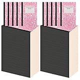Fainne 100 Pack A5 Composition Notebooks Bulk College Ruled Composition Notebooks Marble Covers Notebook for Student Classroom Office Supplies 30 Sheet/60 Page(Pink)