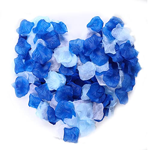 Confezione: ci sono 2.000 petali di rosa simulati, includono 1000 petali blu scuro, 500 pezzi azzurro e 500 petali di seta bianca, quantità sufficiente in una confezione può soddisfare meglio le vostre esigenze