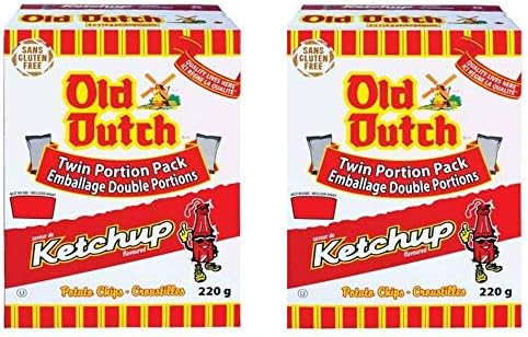 2 Boxes of Old Dutch Ketchup Chips (2 x 220G) Bundle {Imported from Canada}+