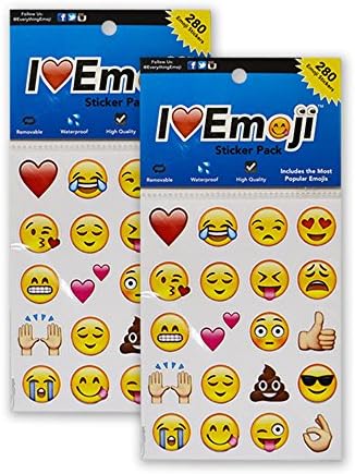 Everything Emoji | 560 Emoticon Stickers | I Love Emoji | Seen On iPhone, Facebook, Instagram, Twitter