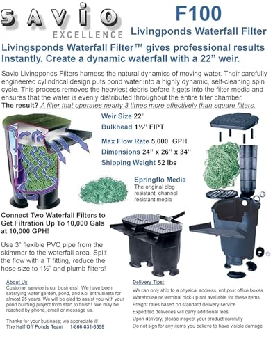 Savio Livingponds Waterfall Filter F100