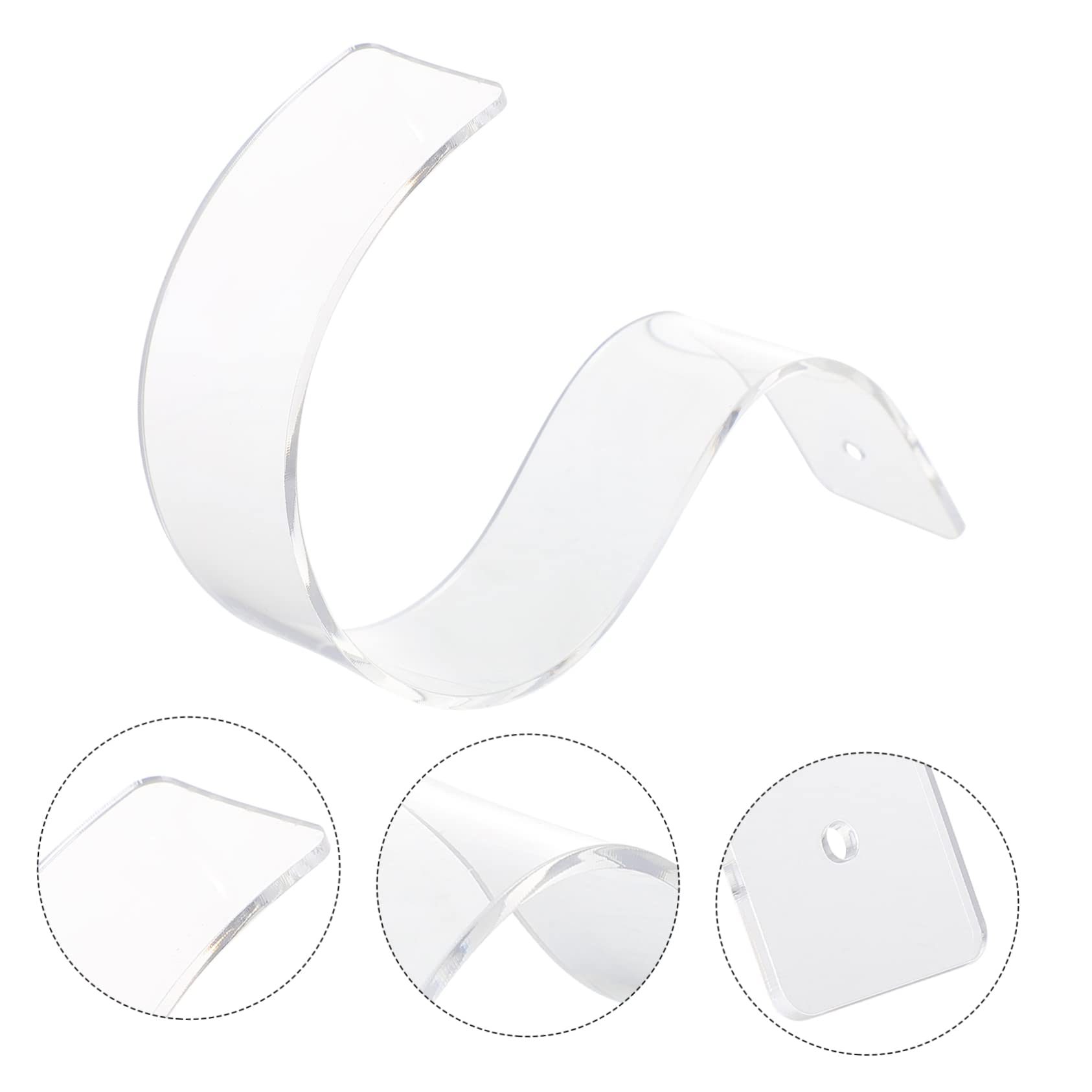 Garneck Acrylic Belt Display Stand Belt Display Holder for Home Store Belt Display for Men Women