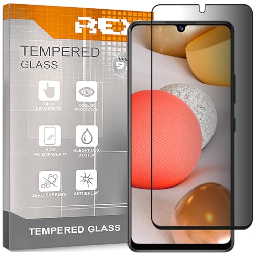 REY Protector de Pantalla Antiespía para Samsung Galaxy A42 5G, Cristal Vidrio Templado Premium
