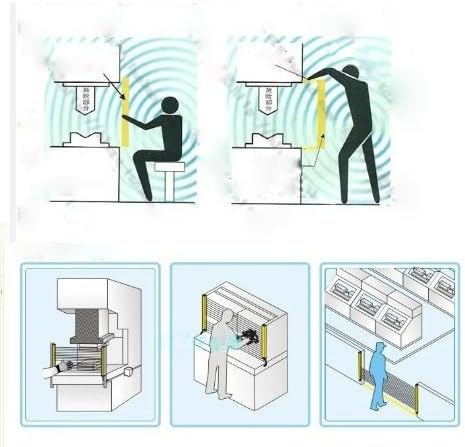 Miniatura 7 de CGOLDENWALL Protector y vigas de la máquina de punzonado de la rejilla de seguridad del sensor de la cortina de la luz de la seguridad 16 &