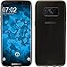 Produktbild PhoneNatic Case kompatibel mit Samsung Galaxy S8 Plus - grau Silikon Hülle transparent + Flexible Folie