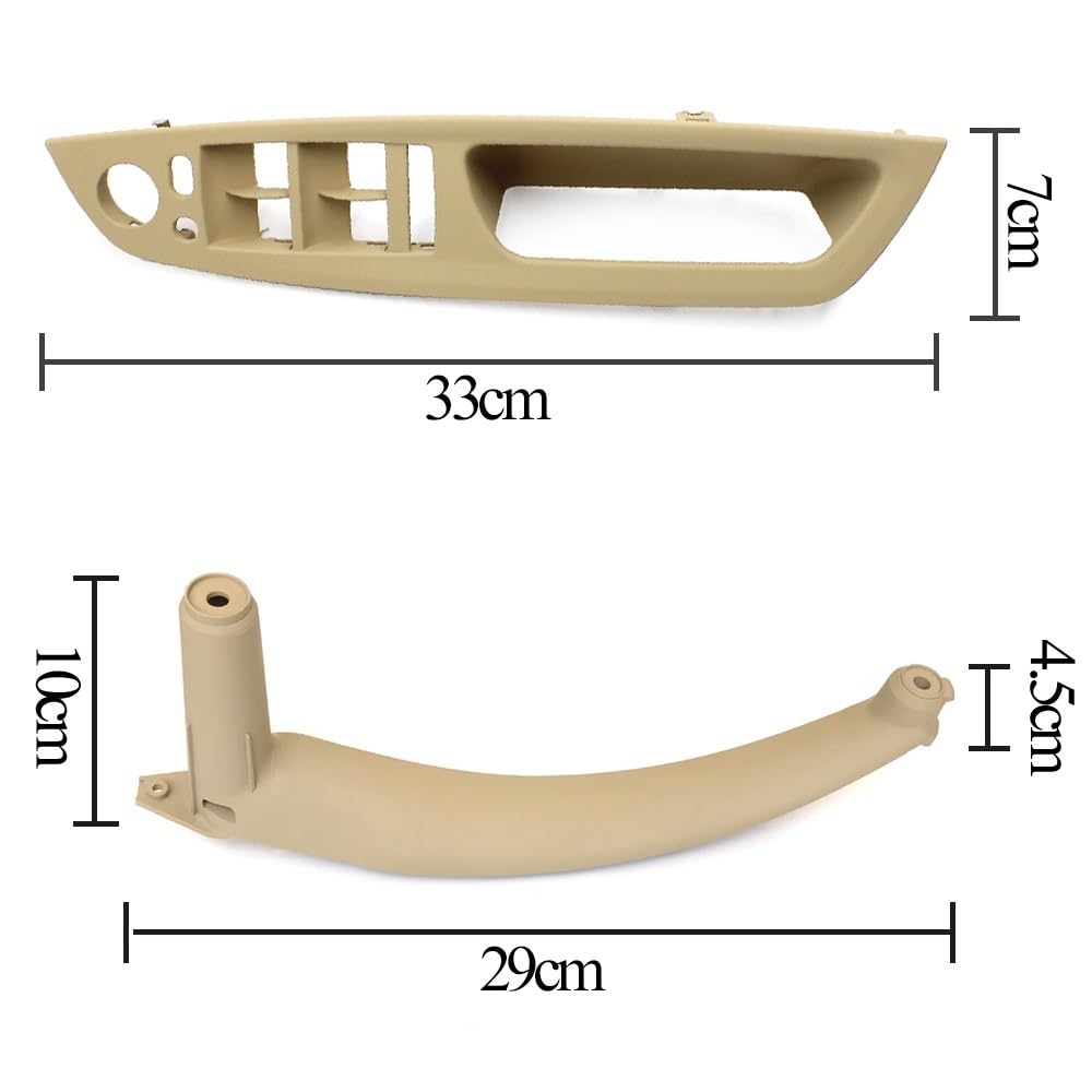 Copertura Maniglia Interna In Carbonio Per BMW X5 (E70) E X6 (E71/E72) 2007-2013 - Lato Guida Sinistro
