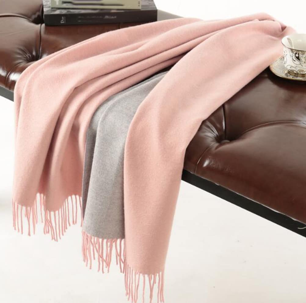 Écharpe foulard à double face de laine châle SHISHI pour dames coloris H