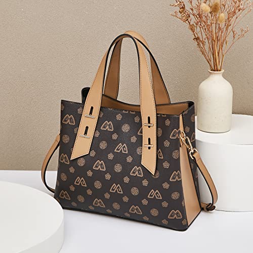 Image of LAORENTOU Women Crossbody Handbags Genuine Leather Satchel Handbags for Women Top-handle Shoulder Tote Purses