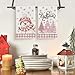 Artoid Mode Pink Xmas Tree Snowman Christmas Kitchen Towels Dish Towels, 18x26 Inch Farmhouse Holiday Winter Decoration Cleaning Set of 2