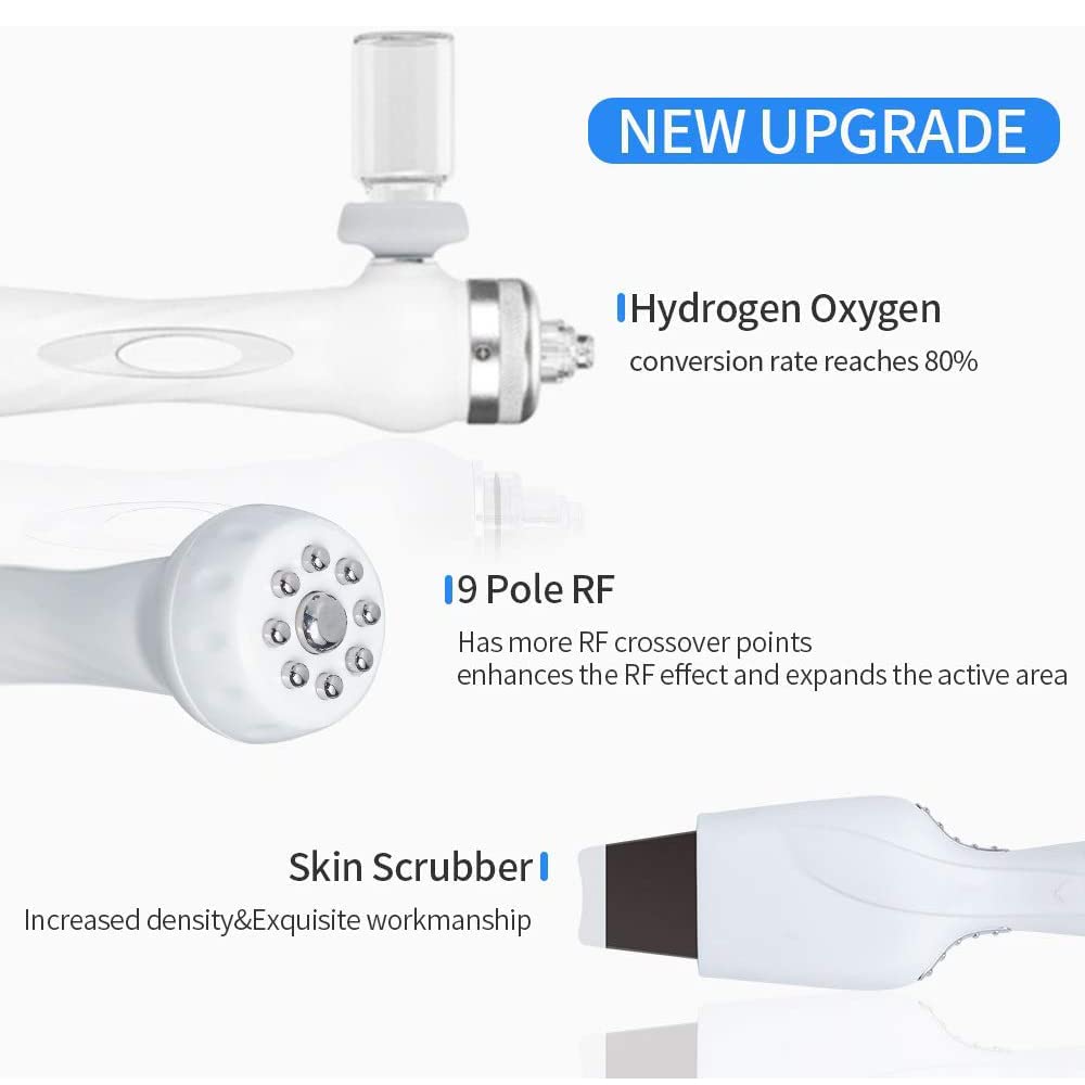 New 6 in 1 Hydro Facial Machine, Professional Hydro-Dermabrasion Facial Microdermabrasion Machine Blackhead Remover Pore Vacuum Cleaner, Facial Skin Care Device Equipment