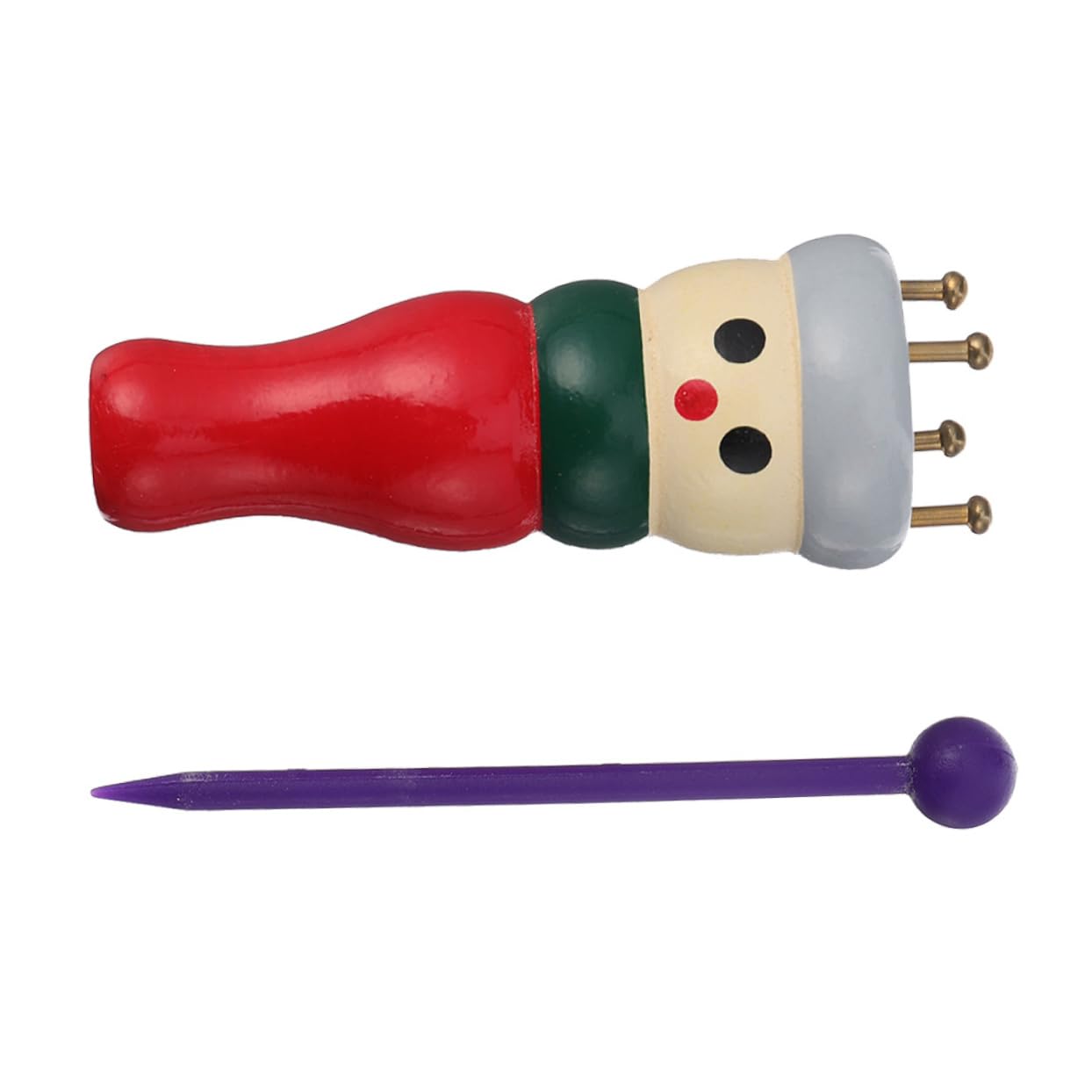 BESPORTBLE 2 Sets French Knitting Machine Loom Kit Wood Knitting Tool Yarn Wool Knitter DIY Loom Maker Craft Random Color