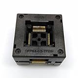 QFP64 TQFP64 LQFP64 FQFP64 Burn in Socket Open TOP for Burn-in Machine Pitch 0.5mm IC Body Size10x10mm tip to tip 12x12mm QFP-64-0.5-06 Test Socket Adapter MCU