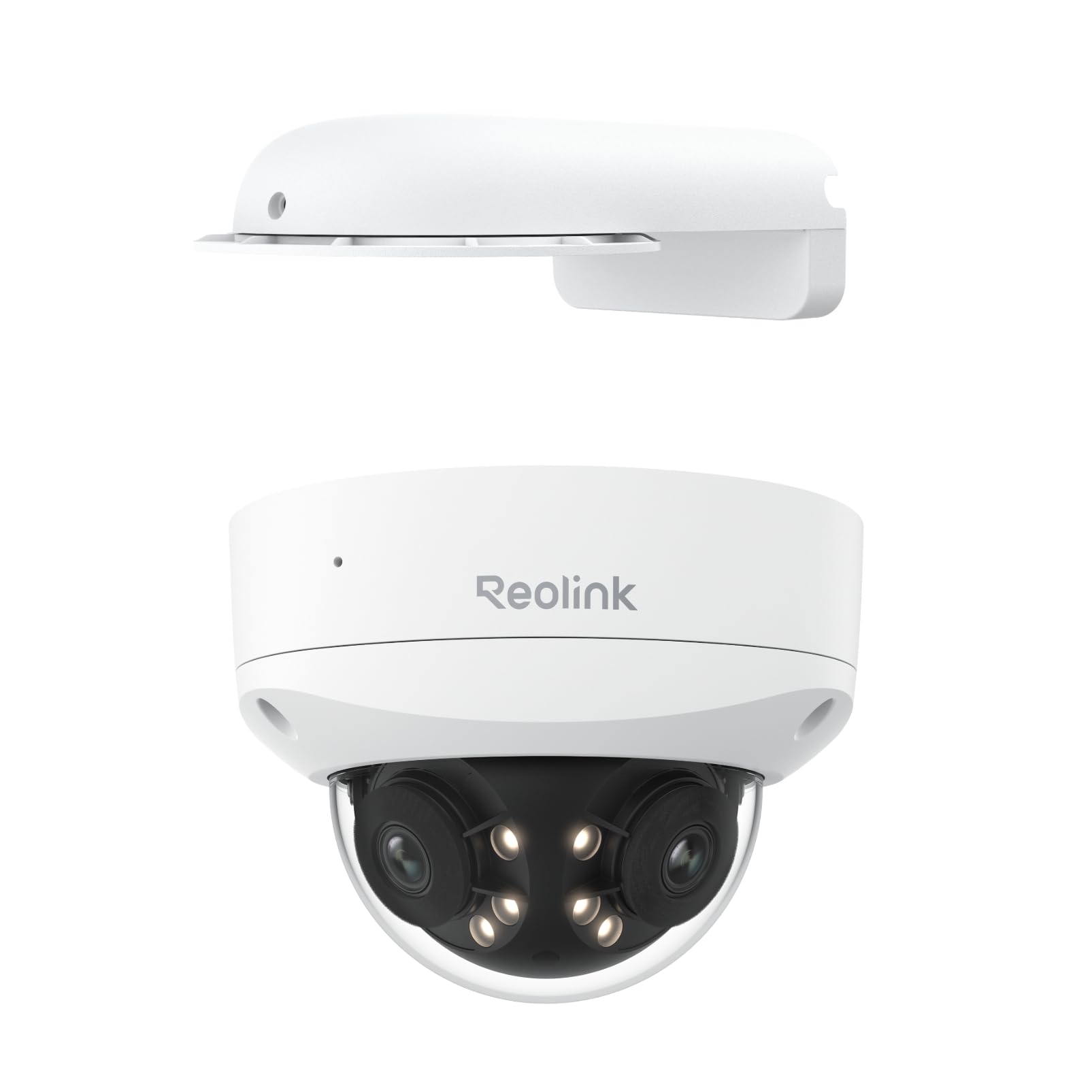REOLINK Duo 3V PoE, 16MP UHD Dual-Lens PoE Security Camera with 180° Panoramic, Motion Track, Color Night Vision, Smart Detection, 2 Way Talk, IK10 Vandal-Proof, with Wall Mount Bracket RLA-BKW4