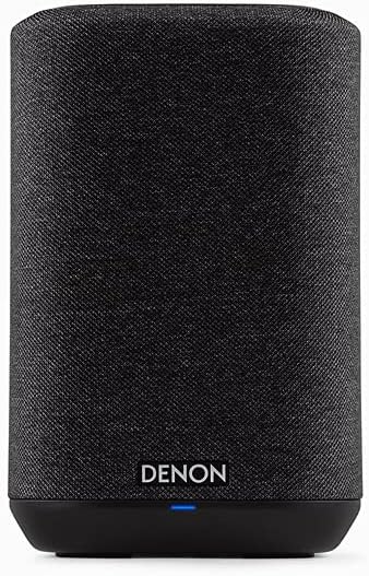 مكبر صوت ذكي لاسلكي Denon Home 150 بتصميم مدمج، Wi-Fi وBluetooth، HEOS مدمج، Alexa مدمج، Siri وAirPlay 2، Spotify Connect، دعم متعدد الغرف، أسود