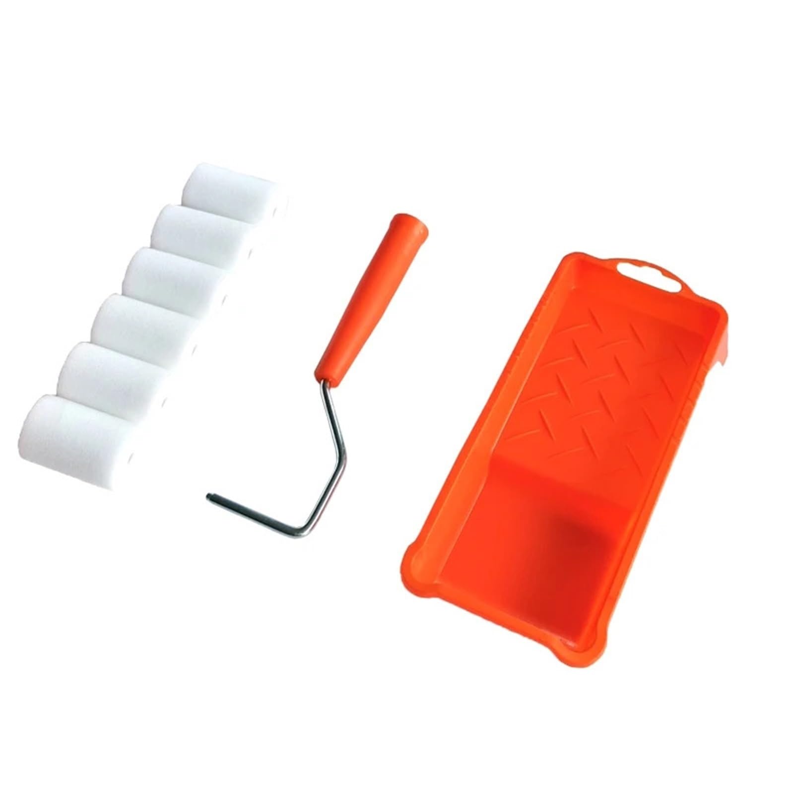 1 Ensemble (8 pièces) Kit de Petits Rouleaux Peinture 2 Pouces-Rouleau en Mousse revêtement Plateau for Outils Murale for retouche pour Peinture Murale