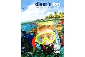PADI Blue Log & Training Record Logbook For Scuba Divers