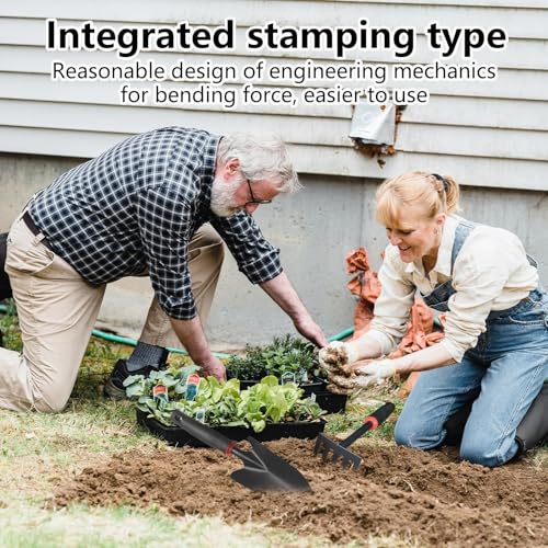 Outils de jardin multifonctions en acier inoxydable avec manches ergonomiques - 4