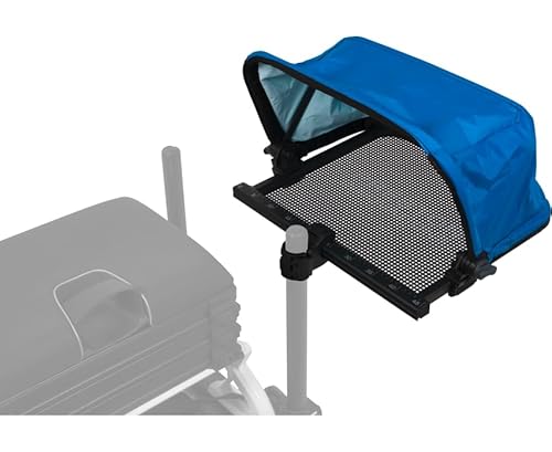 Preston Innovations Ventalite Small Hoodie Side Tray | Match Fishing Seatbox Tray with Cover | Fits up to 4 Bait Tubs | Ventamesh Base | Hood Offers Rain and Sun Protection for Bait | Code P0110121