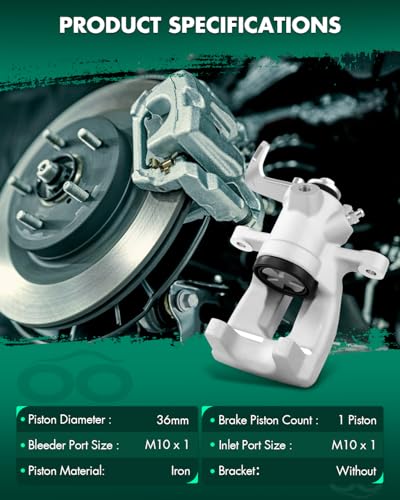 Image of SCITOO 19-3319 19-3318 Rear Left & Right Disc Brake Calipers Fit For Mini For Cooper 2007-2015, Single Piston