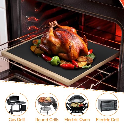 BBQ Grillmatte, 5er Set 40x30cm BBQ Grillmatte, Antihaft Grillmatten, Wiederverwendbar Grillmatte, Backmatte Backpapier, Grillmatten für Gasgrill, Dauerbackfolie für Gasgrill, Gas, Holzkohle, Backofen
