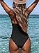 Model wearing CUPSHE Women's One Piece Swimsuit Tummy Control V Neck.