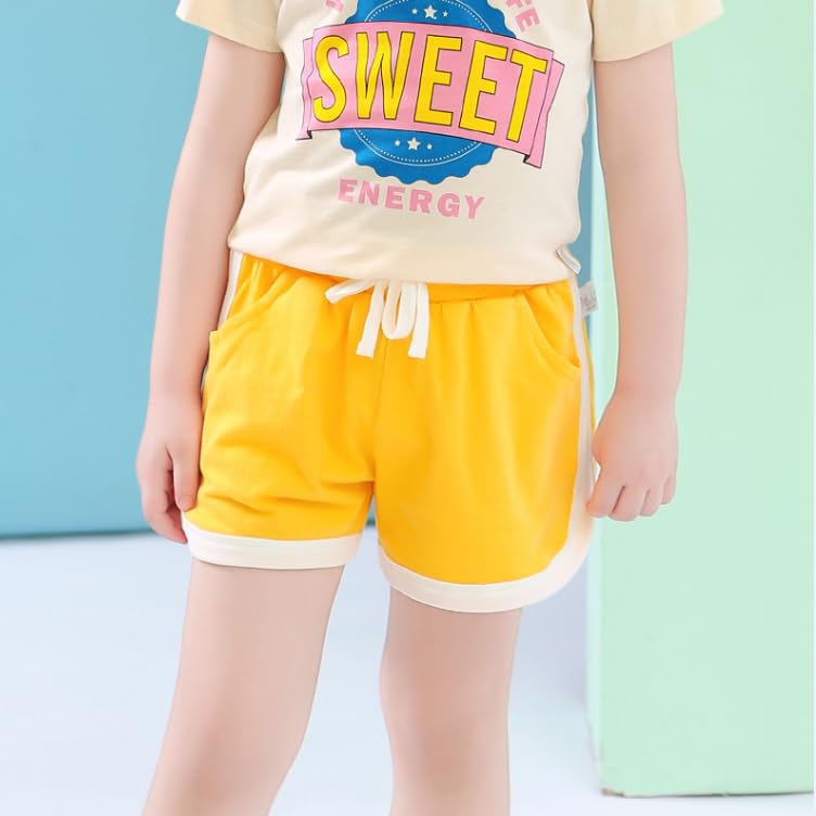 Boys Girls Summer 2 Pack Knit Sports Shorts,Toddler Baby Casual Pull-On Soft Shorts3