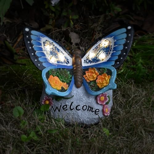 Yiosax YIOSAX-2404 Garden Statue Butterfly-Solar Butterfly Decor cover