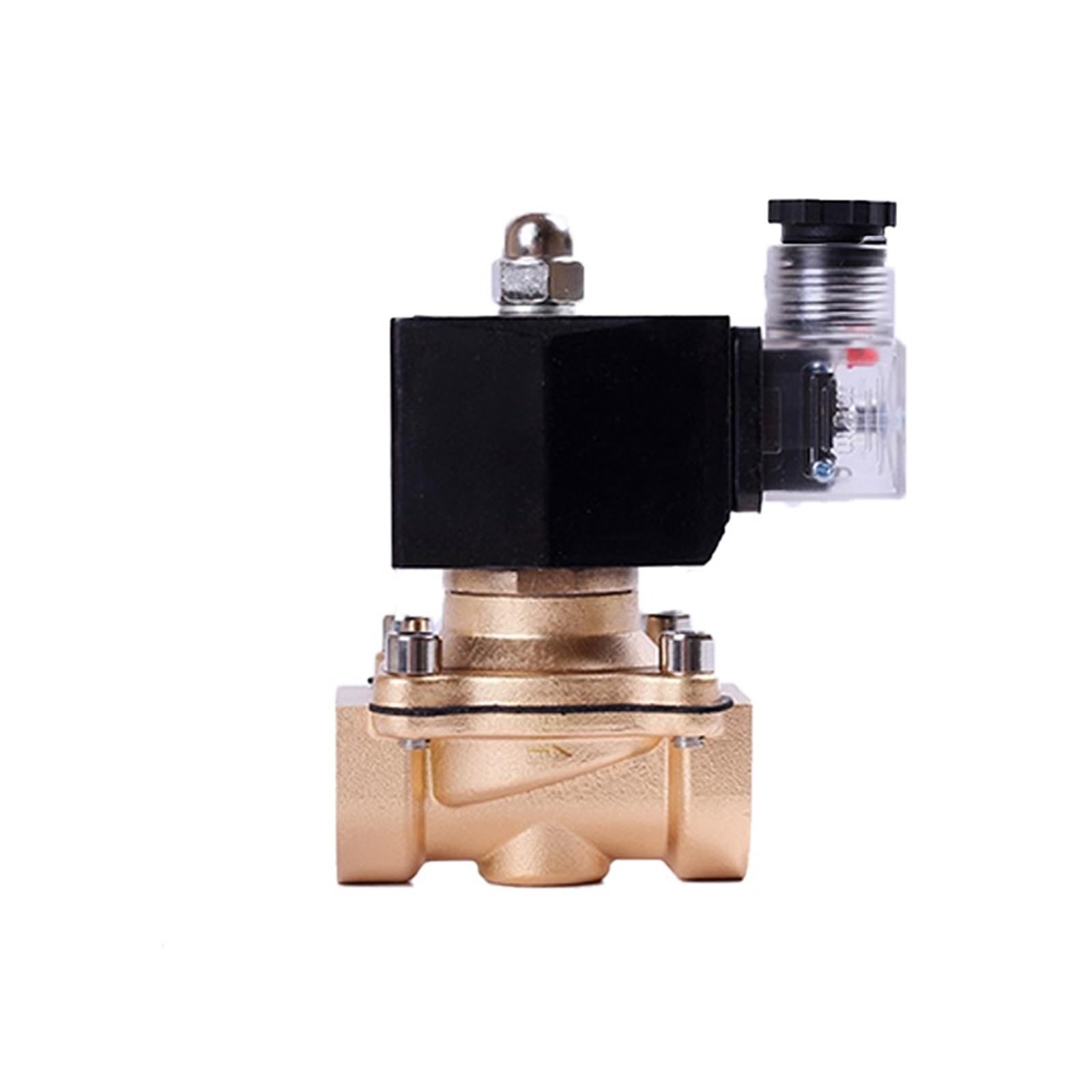 QEFHSVVZE 220v Emergency Shut Off Solenoid Valve DN20 3/4inch Brass N/C Electric Valve 12vdc 1Pcs(Bsp-110vac)