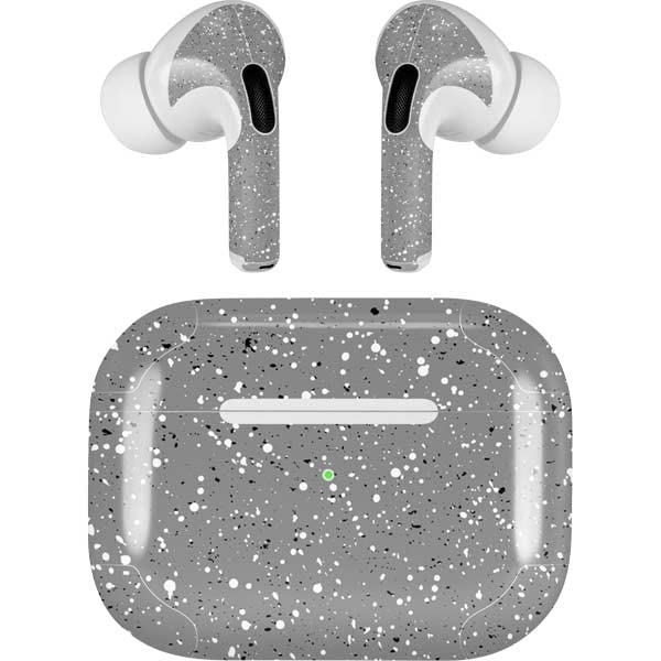 Skinit Decal Audio Skin Compatible with Apple AirPods Pro (2rd Gen, 2022) - Skinit Originally Designed Grey Speckle Design