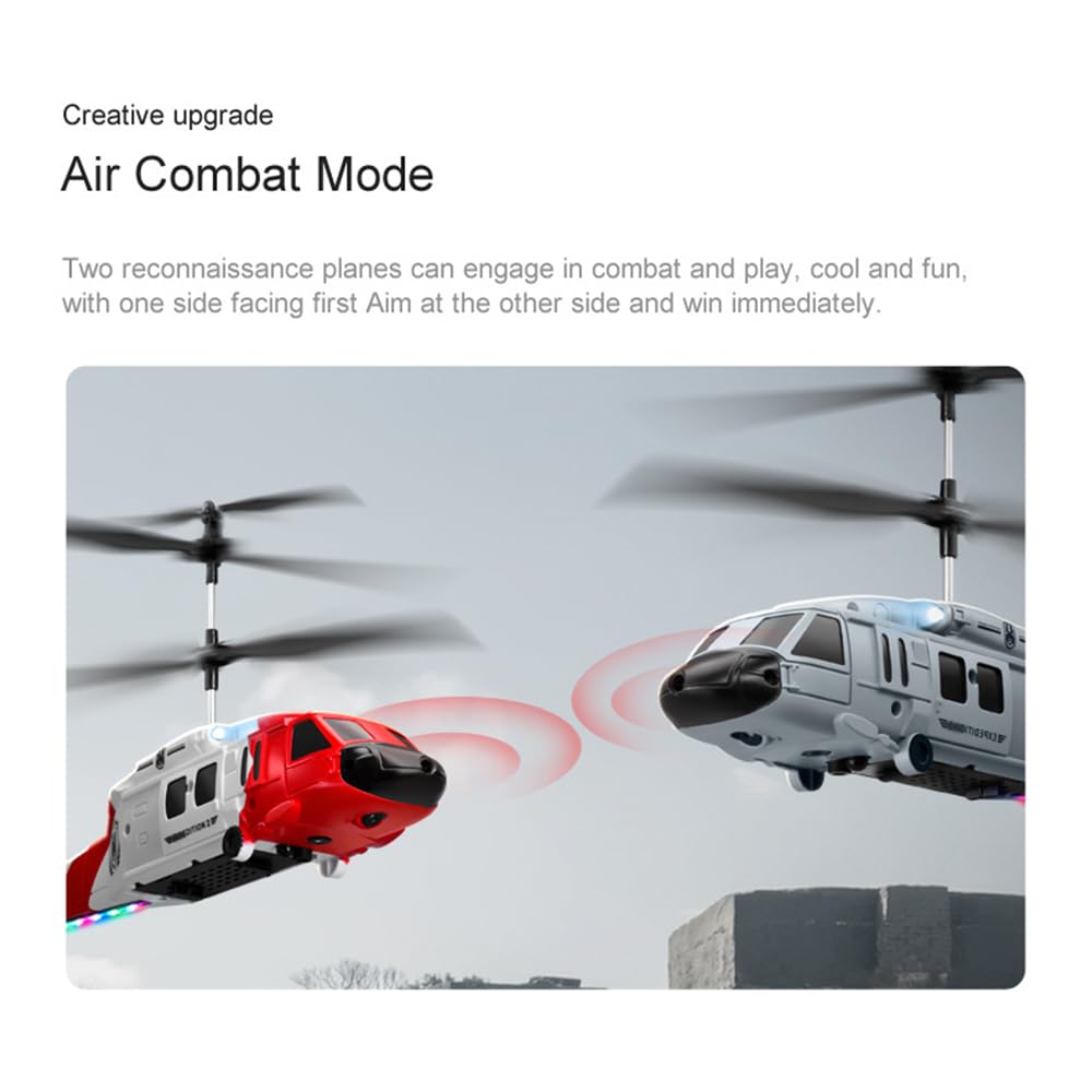 Helicóptero RC con reconocimiento de gestos inteligente y función de prevención de obstáculos, helicóptero teledirigido para adultos, niños y principiantes